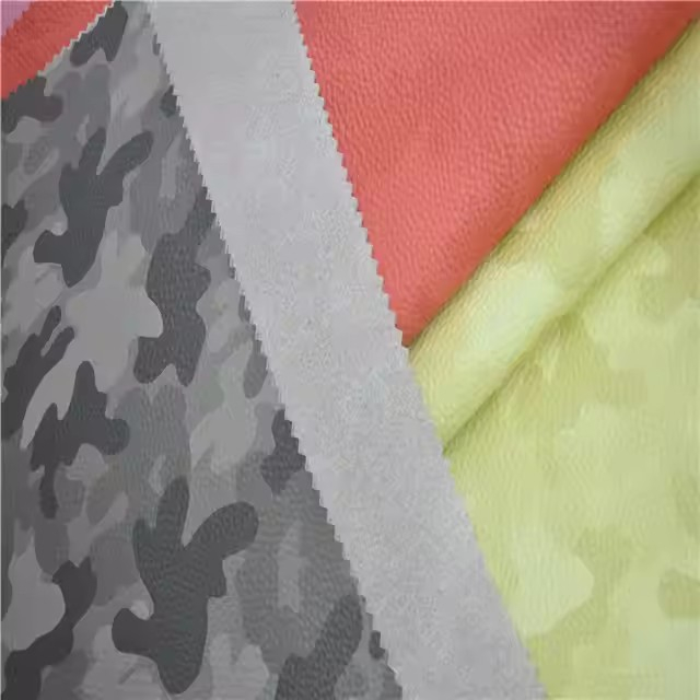 Print Camouflage Color Design Pu Microfiber Leather Fashion Faux Leather High Quality Pu Leather