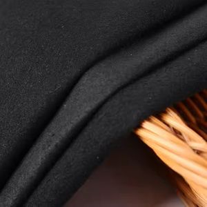 In Stock 0.5 - 1.6 mm Black Microfiber Suede Leather Double Suede Leather Microfiber Recycle Leather for Shoes Gloves
