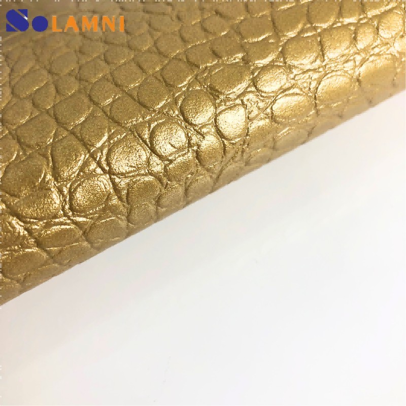 High-Gloss Crocodile Pattern PVC Synthetic Leather