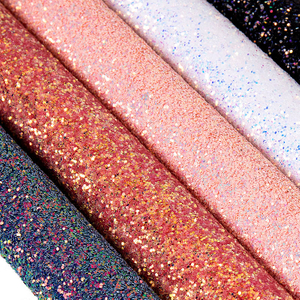 SparkleCraft Premium Chunky Glitter Fabric for DIY Projects