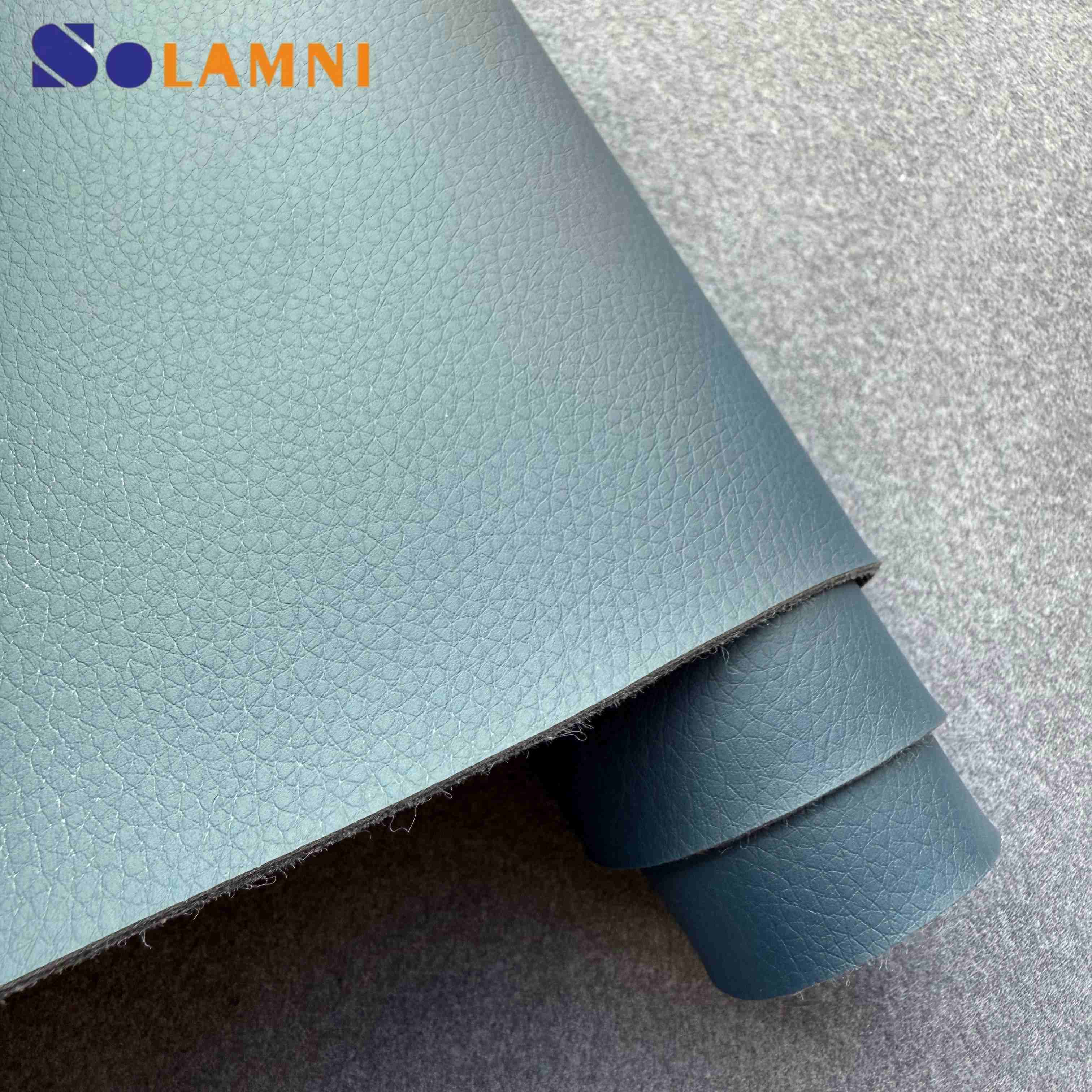  High-Quality DE-90 Textured PU Synthetic Leather Material 