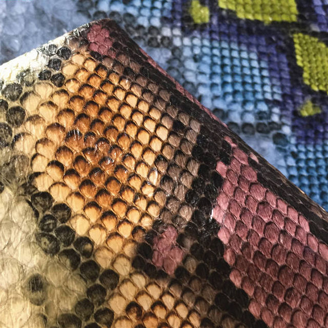 Luxury Feel PVC Leather with Snake Skin Design