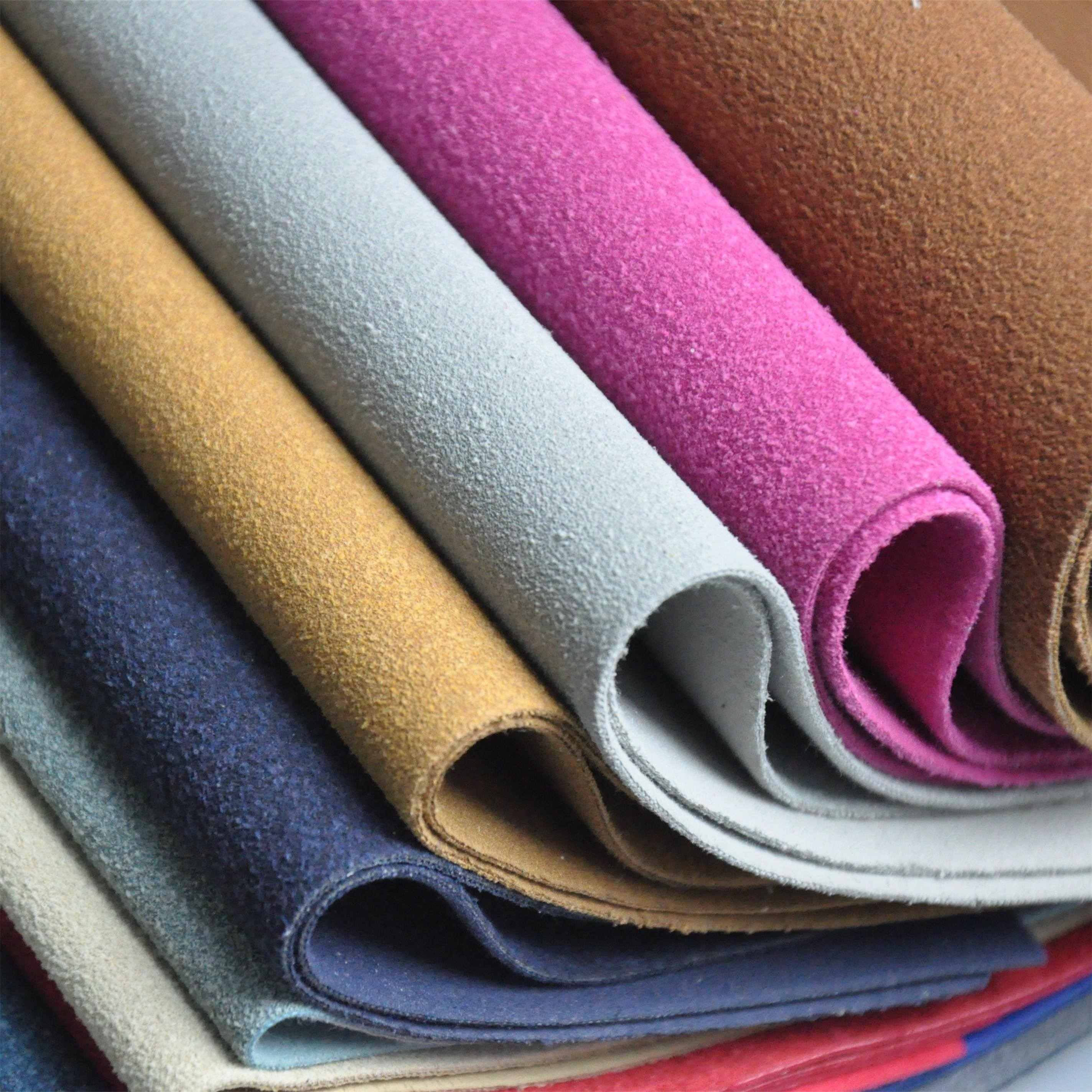 Cow Flocking Microfiber Leather For Shoe Upper