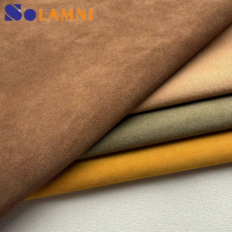 Cowhide Velvet PU Suede Synthetic Leather 