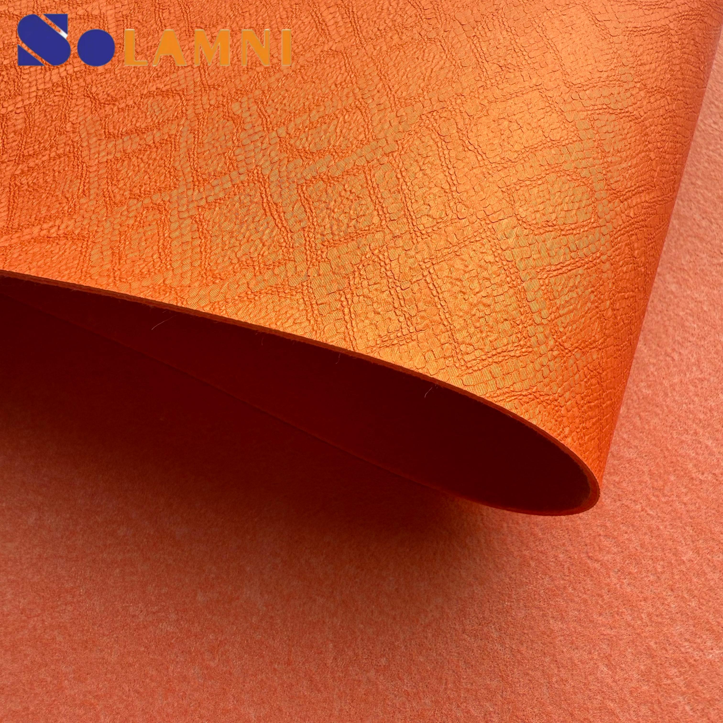 Waterproof Cuero Embossing Faux Pu Synthetic Leather 