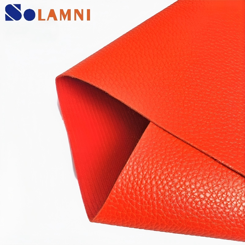 Premium Litchi Texture PU Synthetic Leather For Shoe And Bag