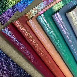 Wholesale Chunky Glitter Fabric Garment Pu Leather Thin Synthetic Leather for Clothing Jacket
