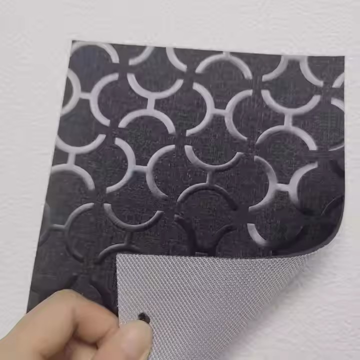 PVC Synthetic Leather Embossed Printed Faux Leather Fabric 2.0mm PVC Leather for Car Mat Floor