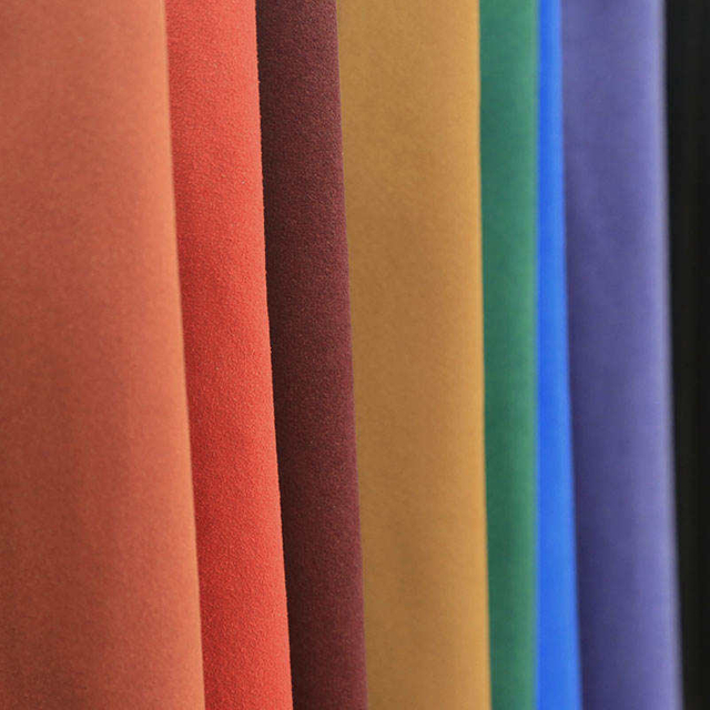 Suede Microfiber Synthetic Leather Fabric
