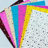 Rainbow Reflective Patent PVC Leather