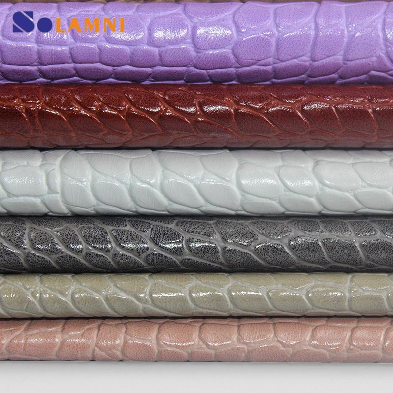 PVC Synthetic Faux Crocodile Leather