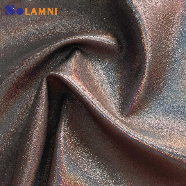 Metallic-Embossed PU Leather For Women Shoes