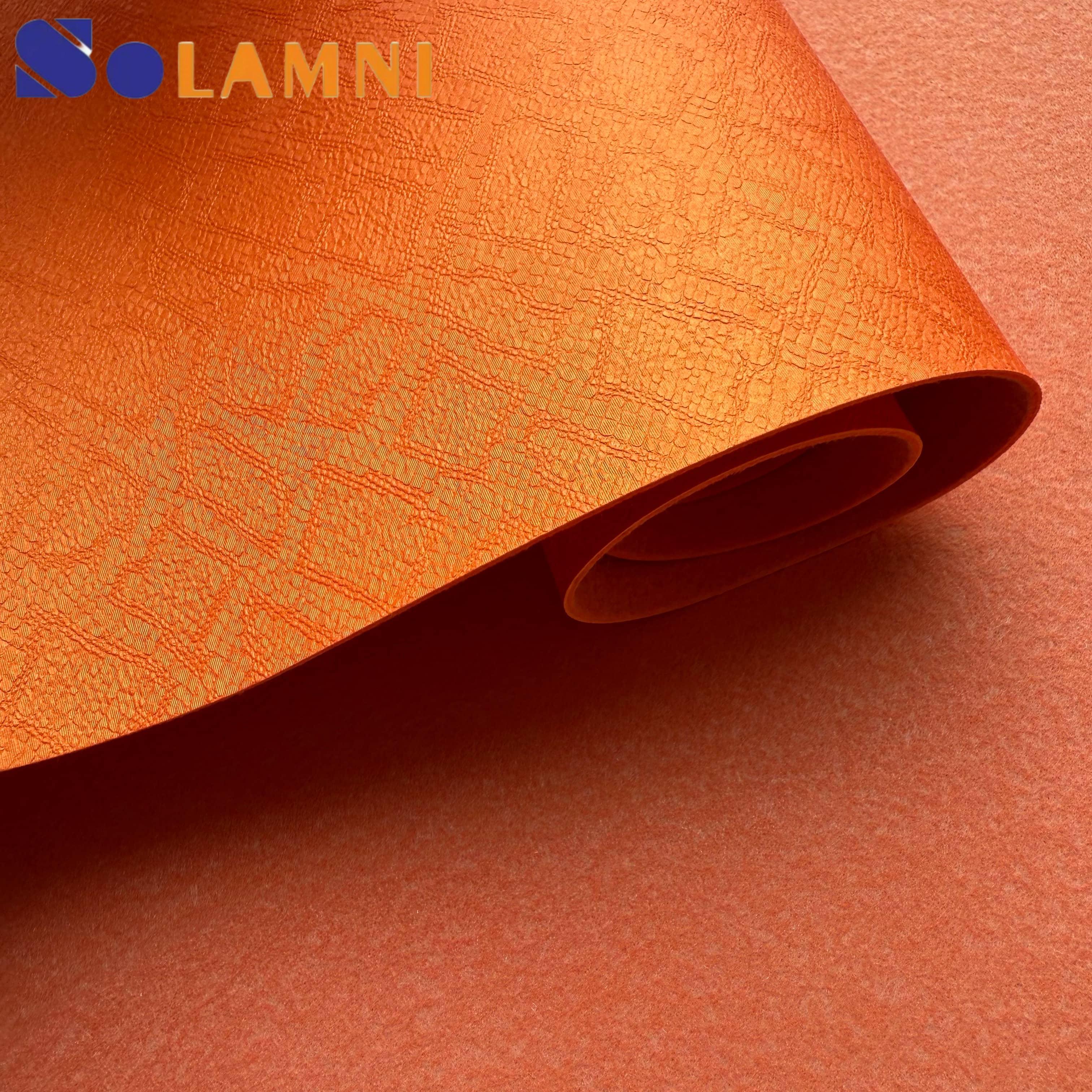 Waterproof Cuero Embossing Faux Pu Synthetic Leather 