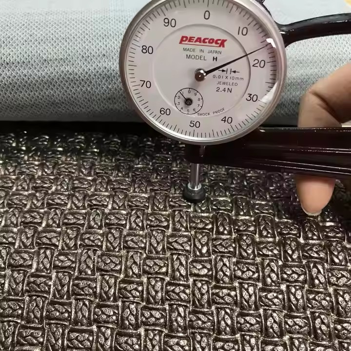 Wholesale High Quality Embossed Print Pattern Metallic PVC Artificial Leather Material for Furniture