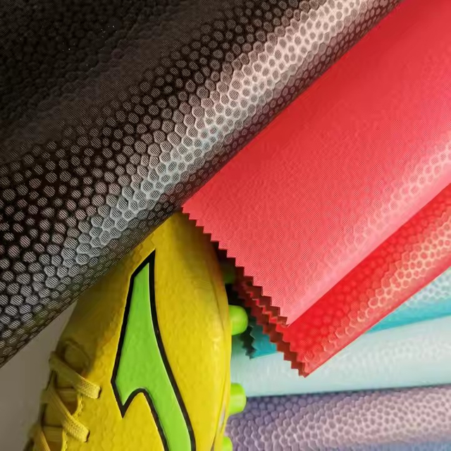 Factory Honeycomb Design Space PU Nonwoven Leather Faux Leather Zapatillas Deportivas Pu Cuero