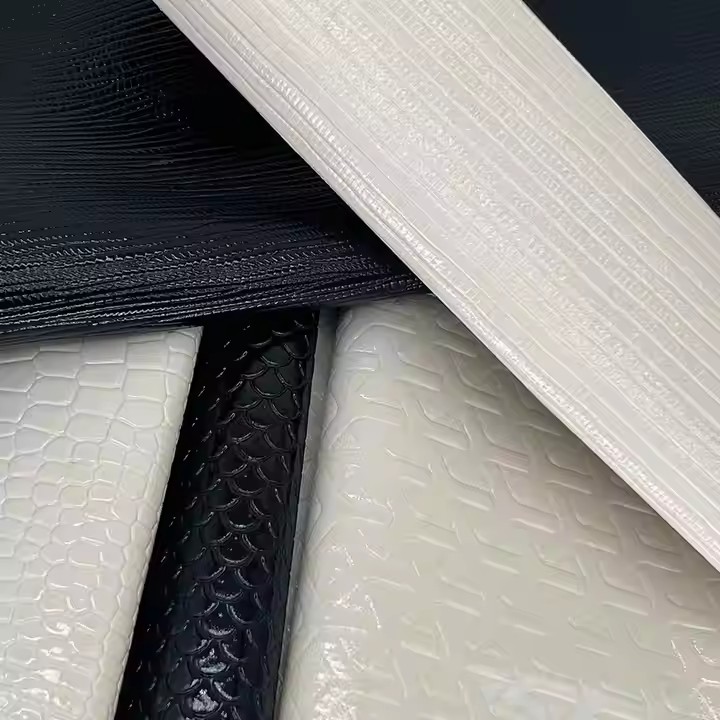 Customized PVC Embossed Leather Style stretch feature for Bag phone