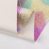 Rainbow Shining Bow Color Texture Embossed 1.0mm PVC Synthetic Leather Product for Sofa Bag Belt Fabric