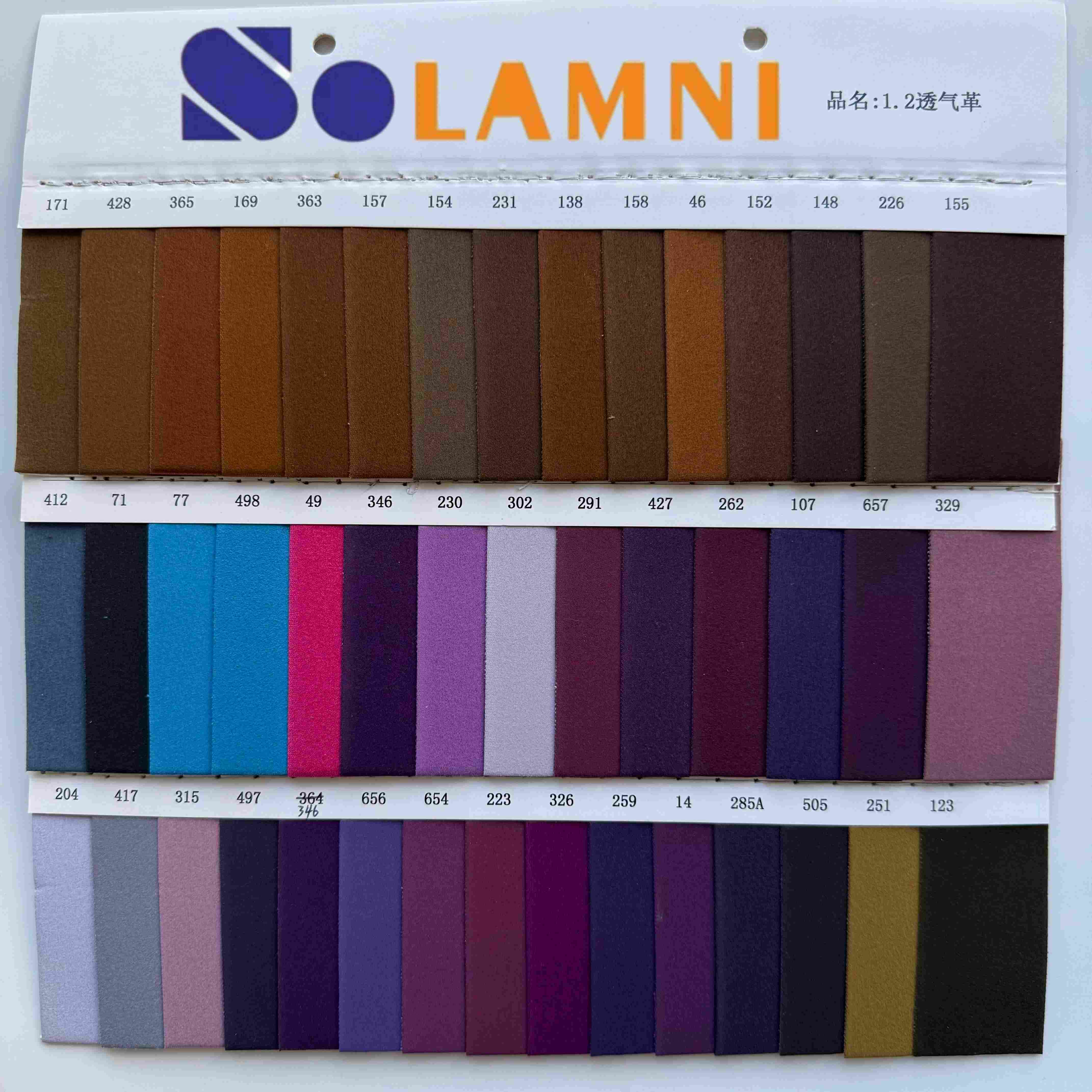Eco-Friendly 1.2mm Faux Suede Leather, Breathable Material for shoes lining