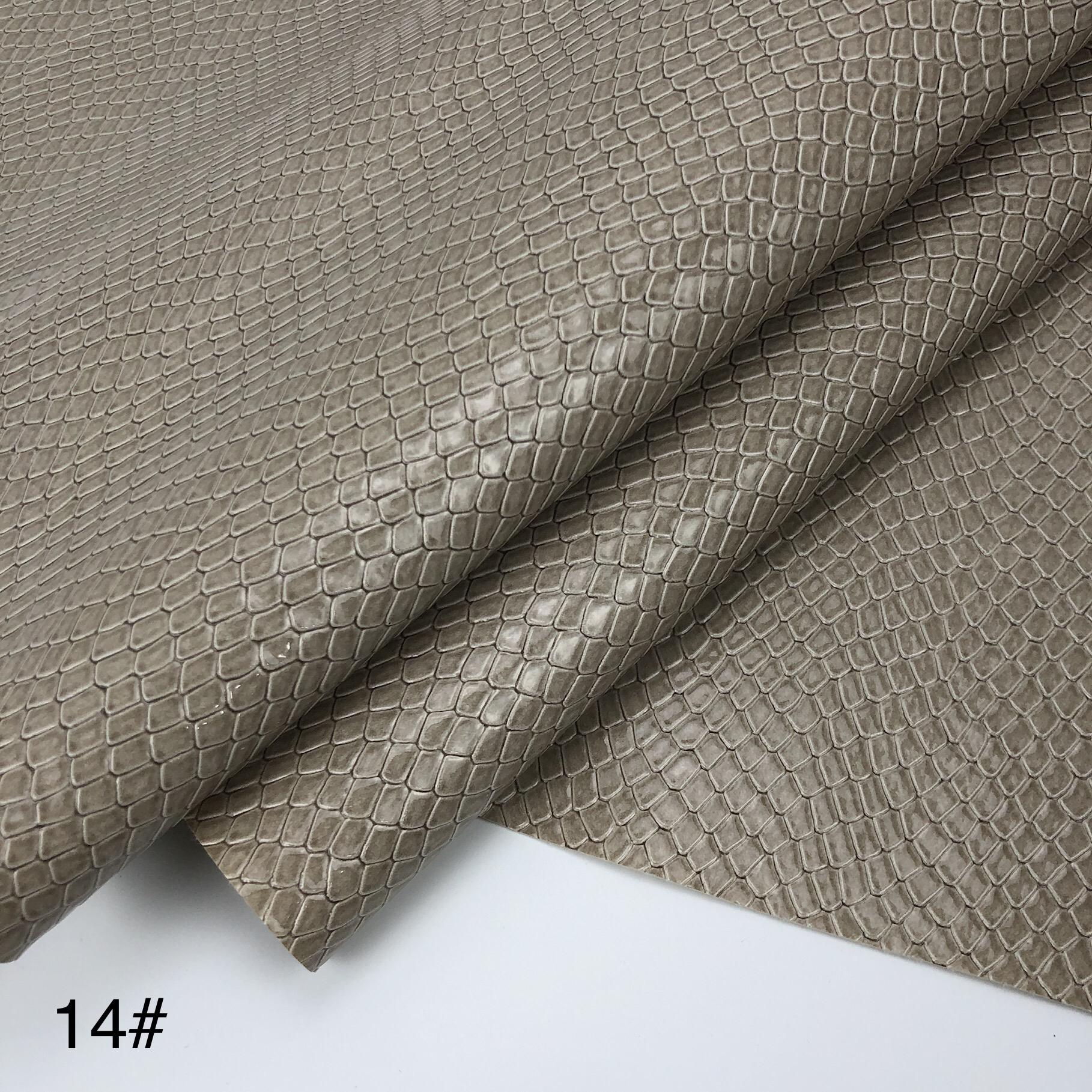 Wholesale Snake Print Design PVC Faux Artificial Leather Fabric