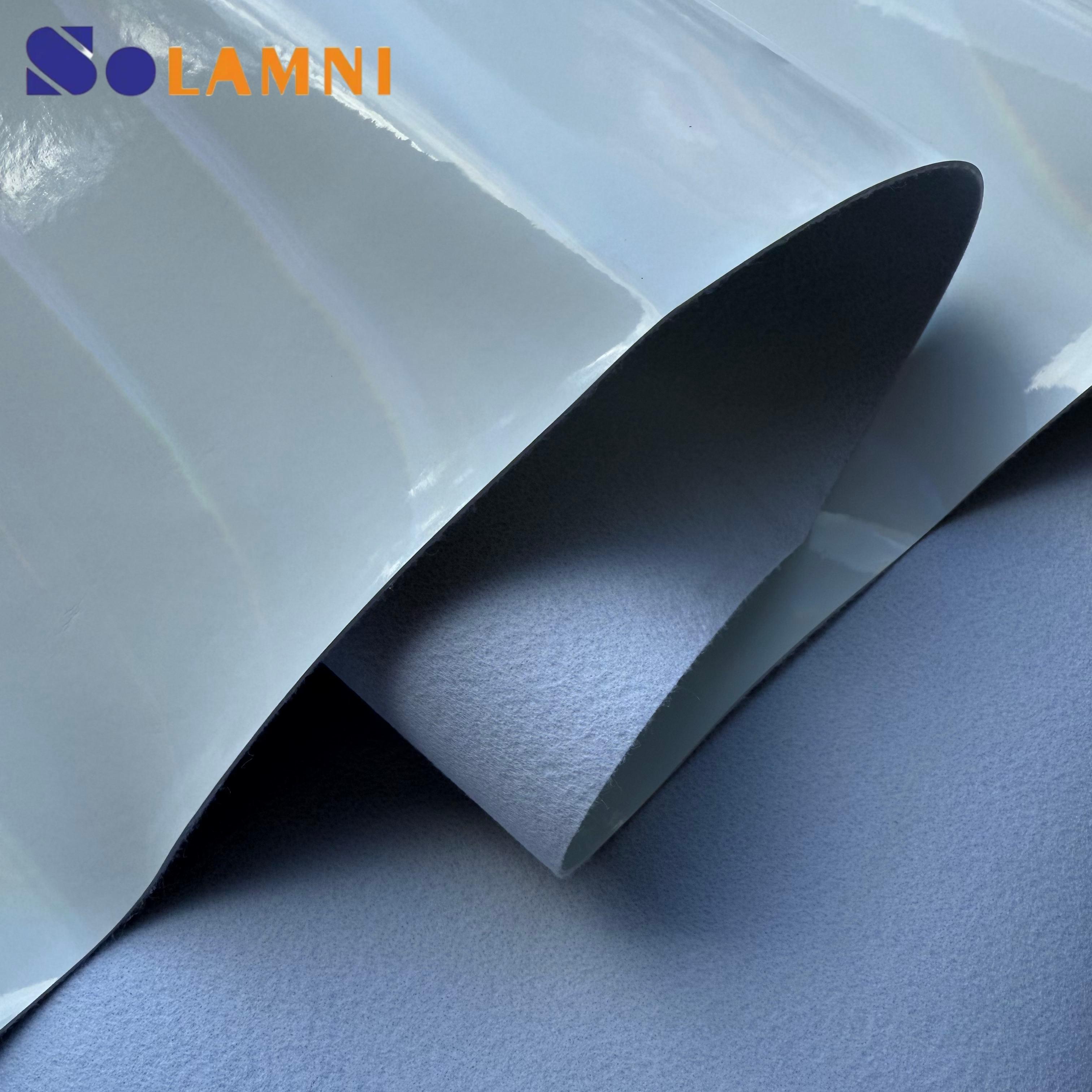 Mirror Color Change PU Faux Synthetic Leather Fabric