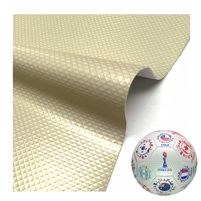 Crystal Finish PU Leather for Sports Ball Crafting