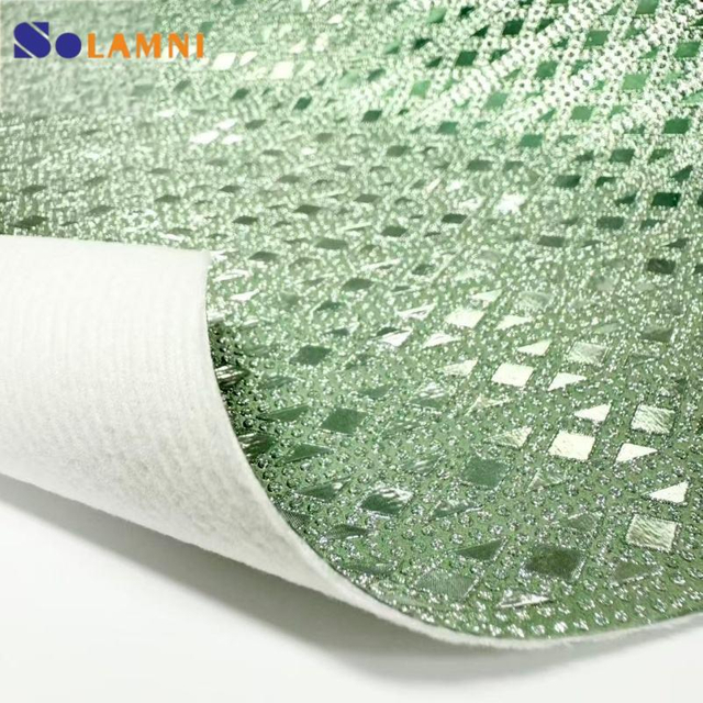 Printed Imitation Cotton Velvet PU Glitter Leather 