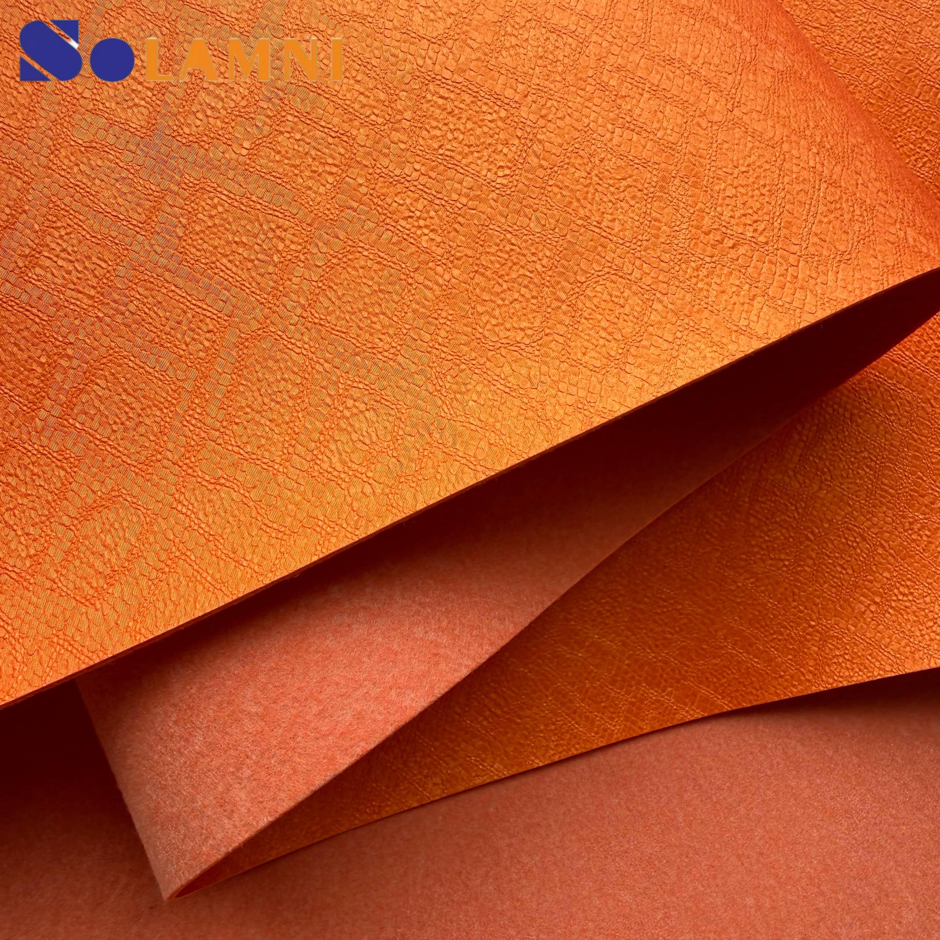 Waterproof Cuero Embossing Faux Pu Synthetic Leather 