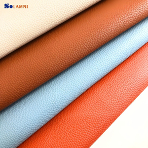 Premium Litchi Texture PU Synthetic Leather For Shoe And Bag