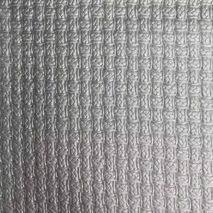 Wholesale High Quality Embossed Print Pattern Metallic PVC Artificial Leather Material for Furniture