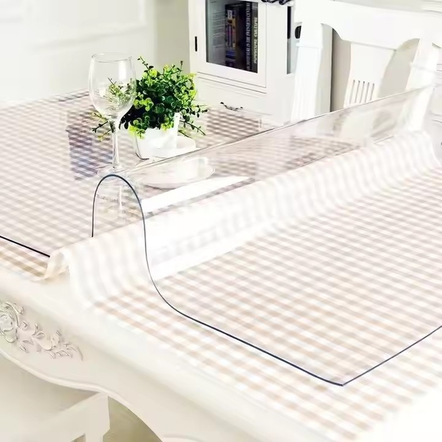 Artificial Leather Manufacturer Transparent Film Leather Synthetic Faux Pvc Leather for Handbag Table