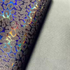 customized Holographic Pu Leather Leopard Print Fabric for Handbags Making