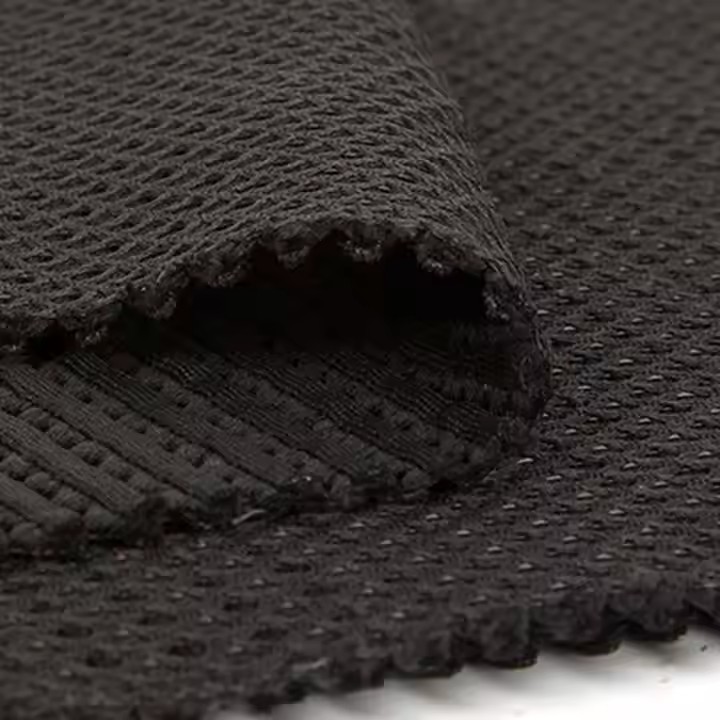 New Fashion Hot Selling 100% Polyester Black 3D Air Mesh Fabric for Sports Shoes