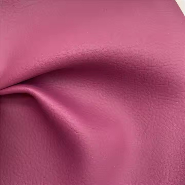 Wholesale 1.2mm Litchi Pattern Pu Microfiber Suede Leather Sofa Car Upholstery Synthetic Leather
