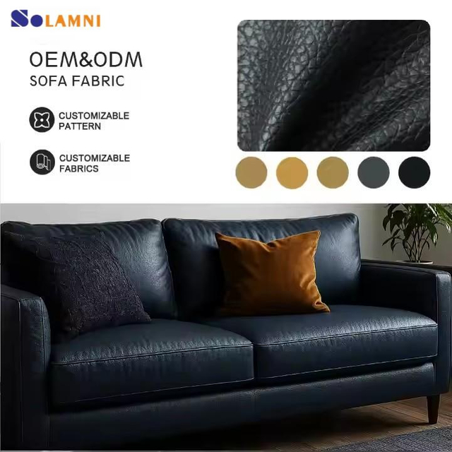 PVC Faux Leather Fabric for Sofa