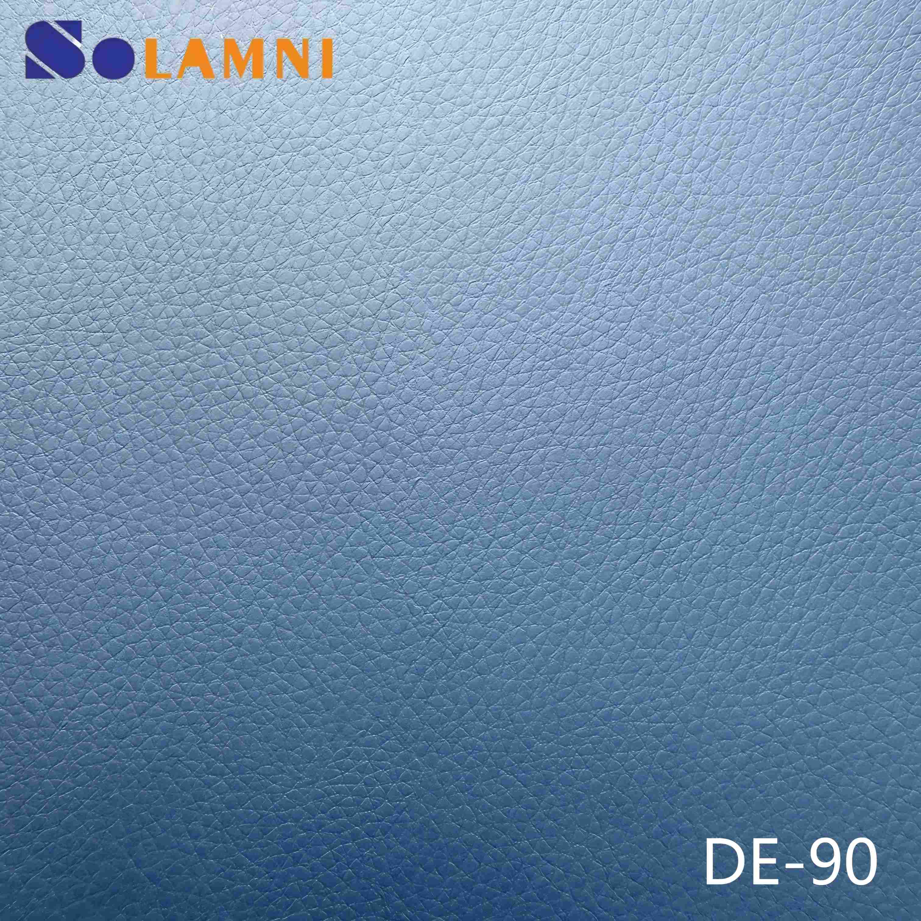  High-Quality DE-90 Textured PU Synthetic Leather Material 
