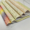Dekoratives Glitzer -PU -synthetisches Leder zum Handwerk
