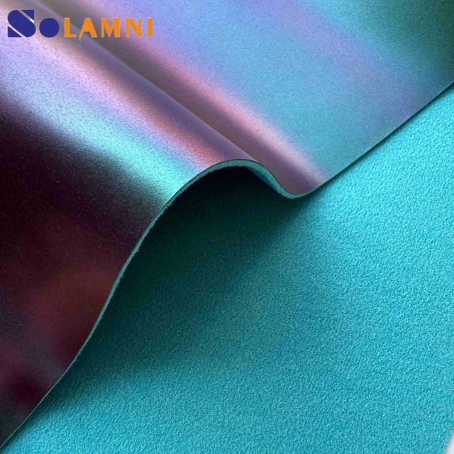 Color Changing Microfiber PU Leather Fabric, Durable & Versatile