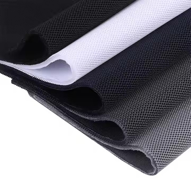 Sport Shoe Bags Making Polyester Brushed Sandwich Mesh Faux Fabric Synthetic Leather