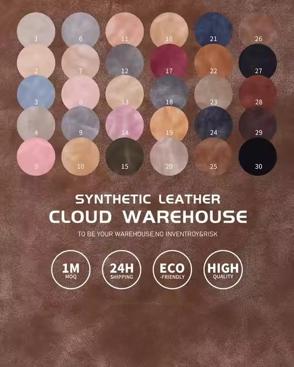 Wholesale Customized Artificial Faux PU Leather Fabric Brushed Yangbuck Nubuck Fabrics Shoes Making Material for Men Shoe