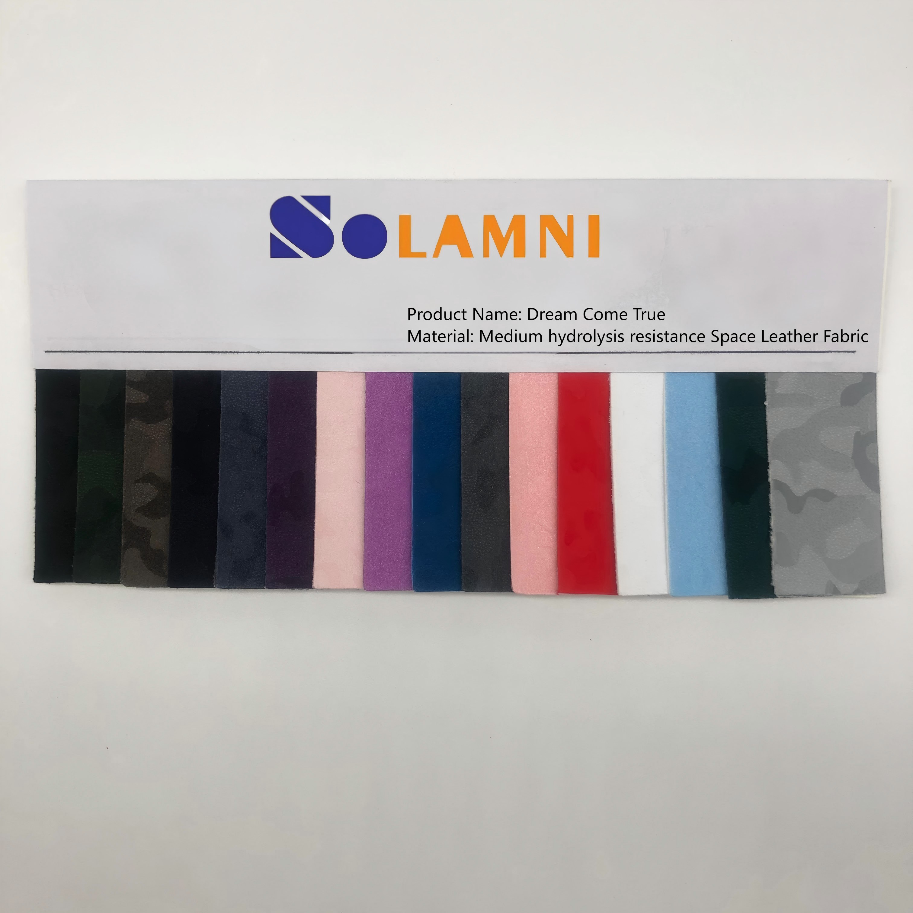 Medium Hydrolysis Resistance Durable PU Space Leather Fabric