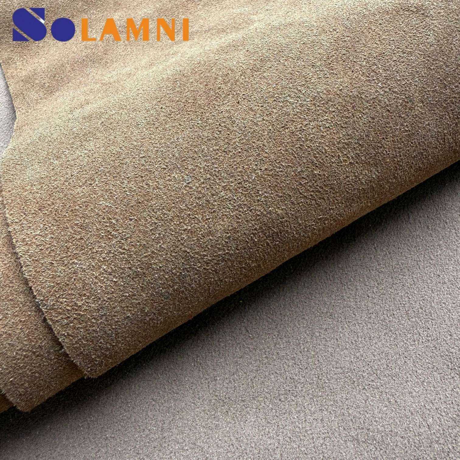 Cowhide Velvet Pu Imitation Suede Leather