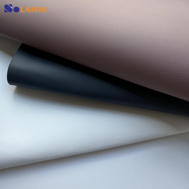  High-Quality DE-90 Textured PU Synthetic Leather Material 