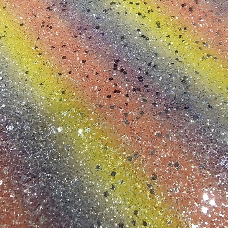 Dekoratives Glitzer -PU -synthetisches Leder zum Handwerk