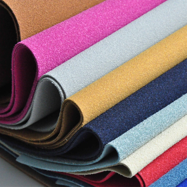 Cow Flocking Microfiber Leather For Shoe Upper