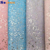 Holographic Printed Pu Glitter Leather Fabric