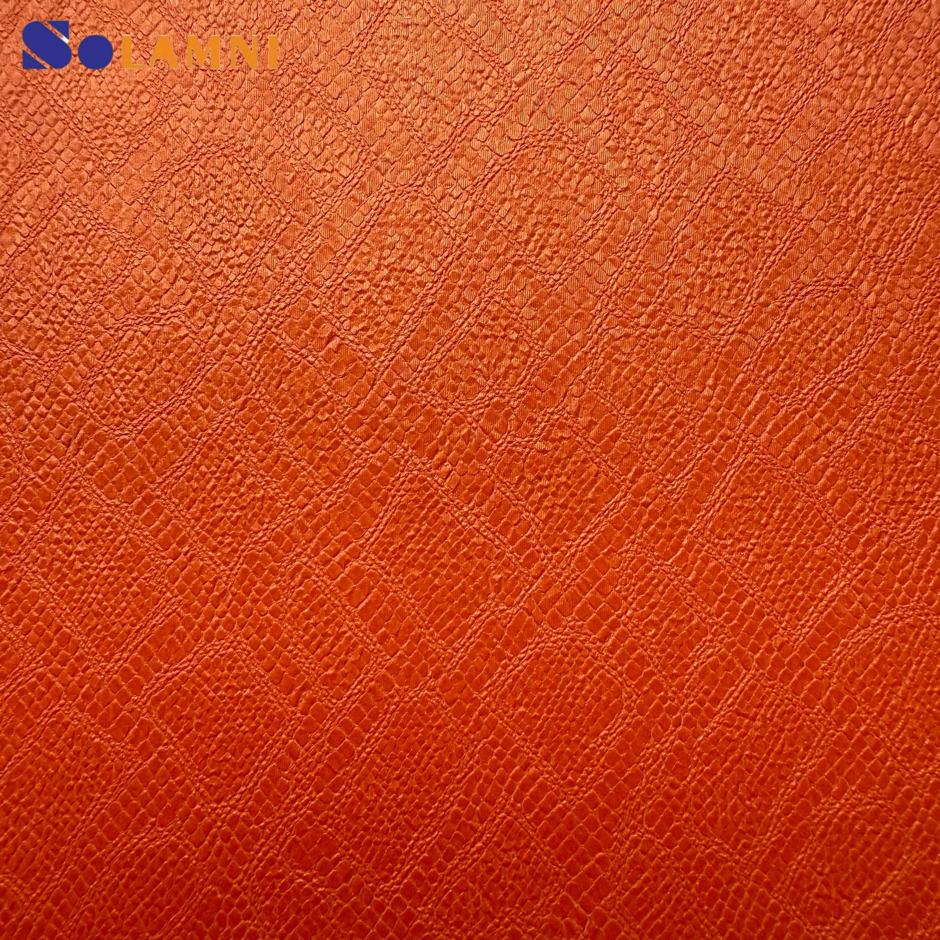 Waterproof Cuero Embossing Faux Pu Synthetic Leather 