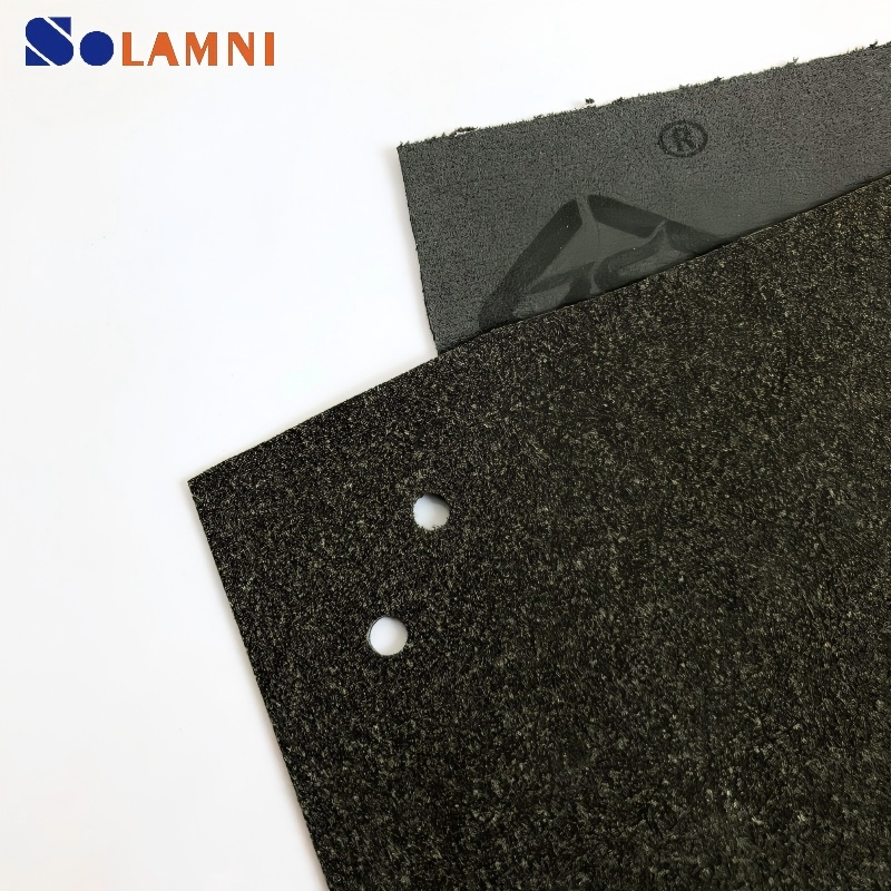 Premium Flock-Backed Cowhide Leather with IC Coating