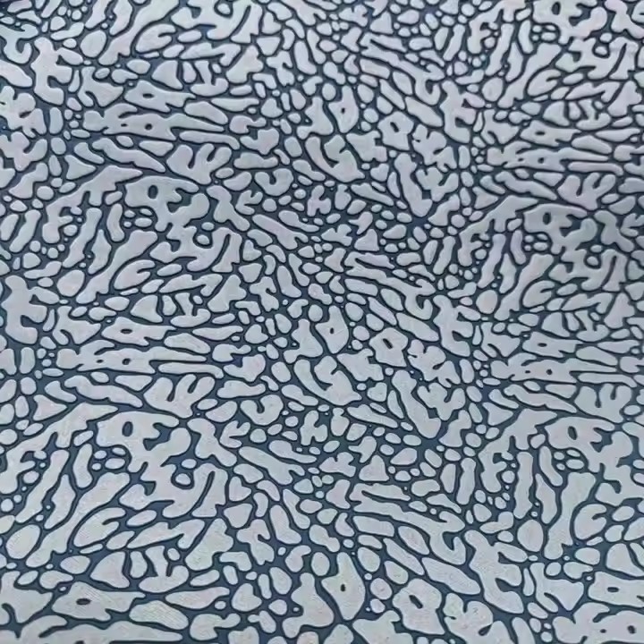 Fantastic Maze PU Synthertic Leather For Shoe