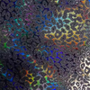 customized Holographic Pu Leather Leopard Print Fabric for Handbags Making
