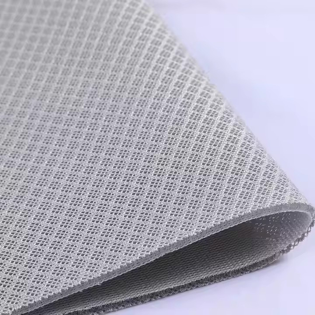Factory Supply Customize Pattern Tear Resistant Recycled Sandwich 3D Mesh 100% Polyester Fabric